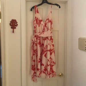 Club Monaco sundress, pink and red